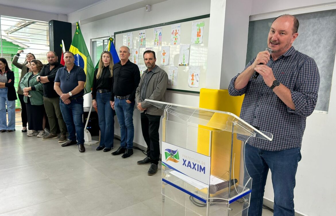 Mauro De Nadal participa de entrega de ampliação de escola em Xaxim